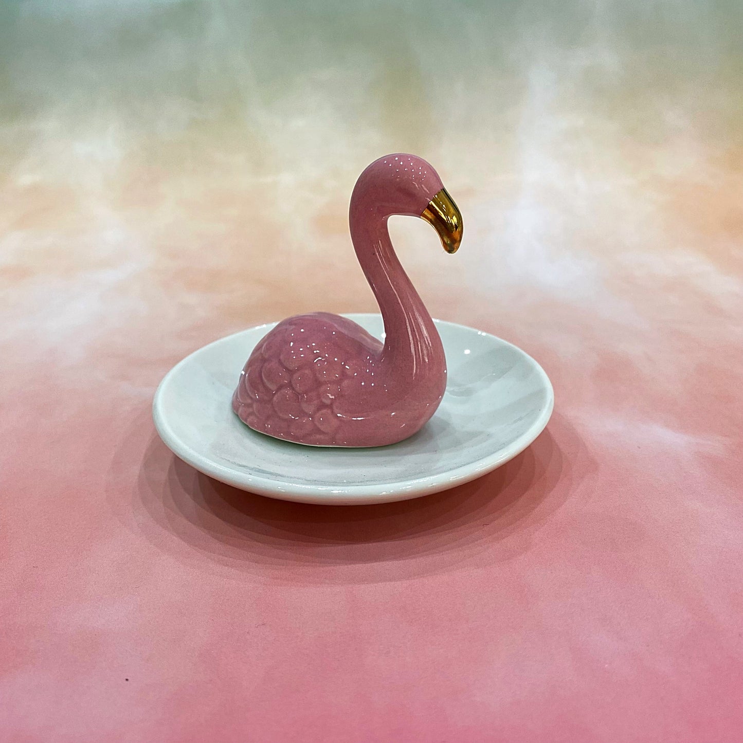 Flamingós gyűrűtartó