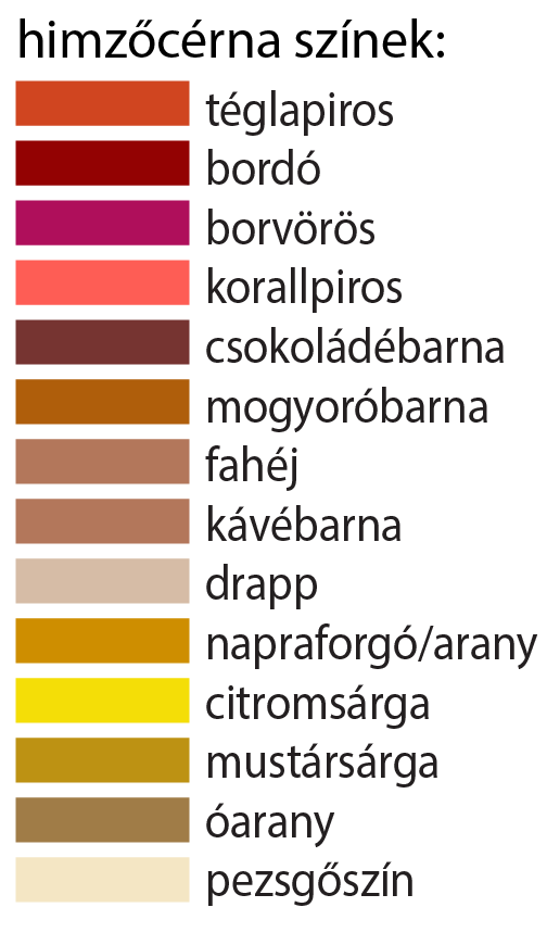 Piros törölköző egy névvel hímezve