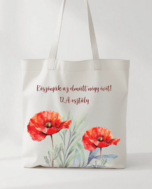Vászontáska egyedi felirattal