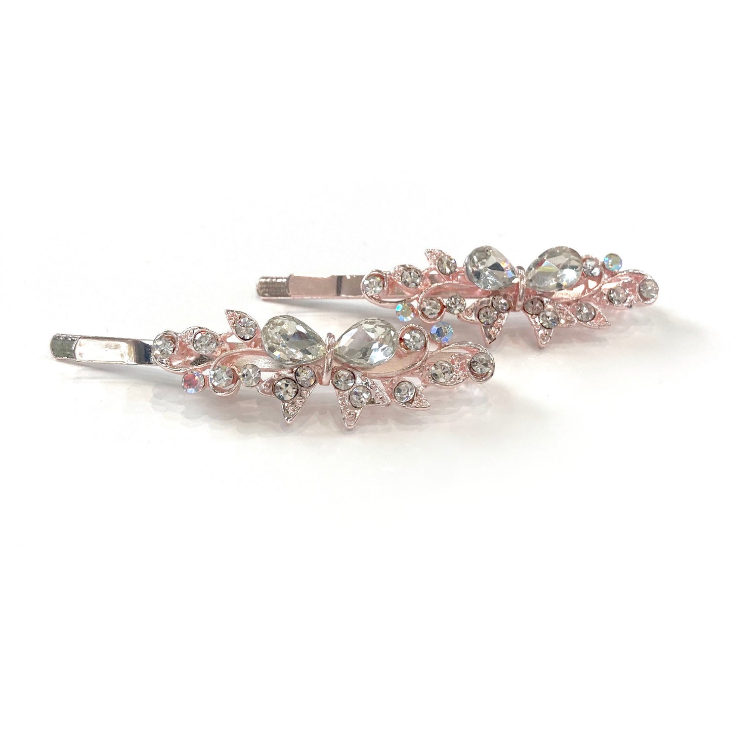 Díszes rosegold hajdísz (2db)