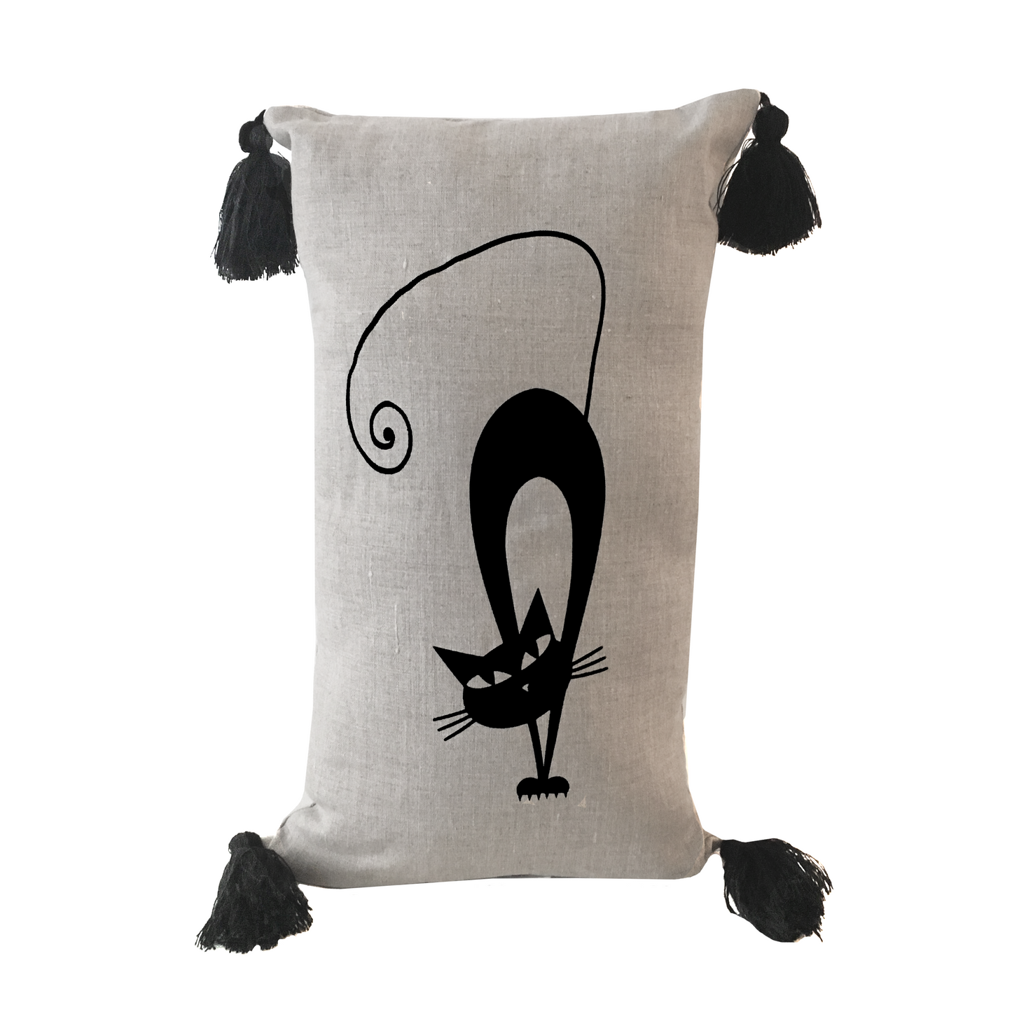 Álló cicás párna