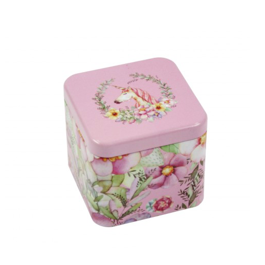 Fém unikornisos doboz (7cm)