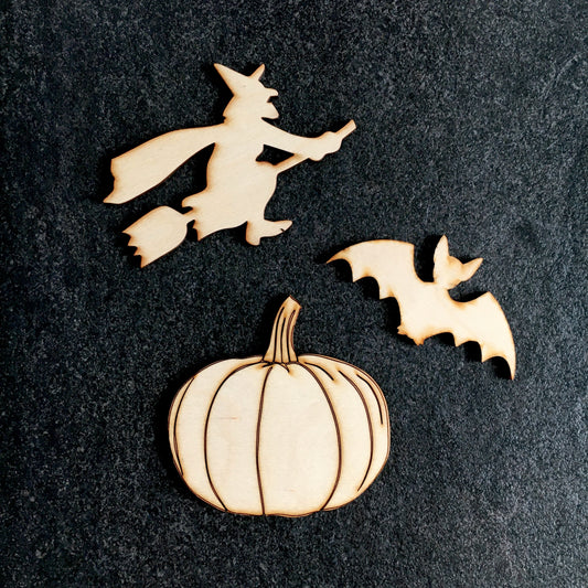 Halloweeni fa dekor szett