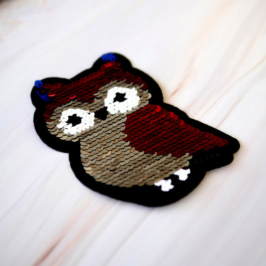 Felvasalható matrica-bagoly