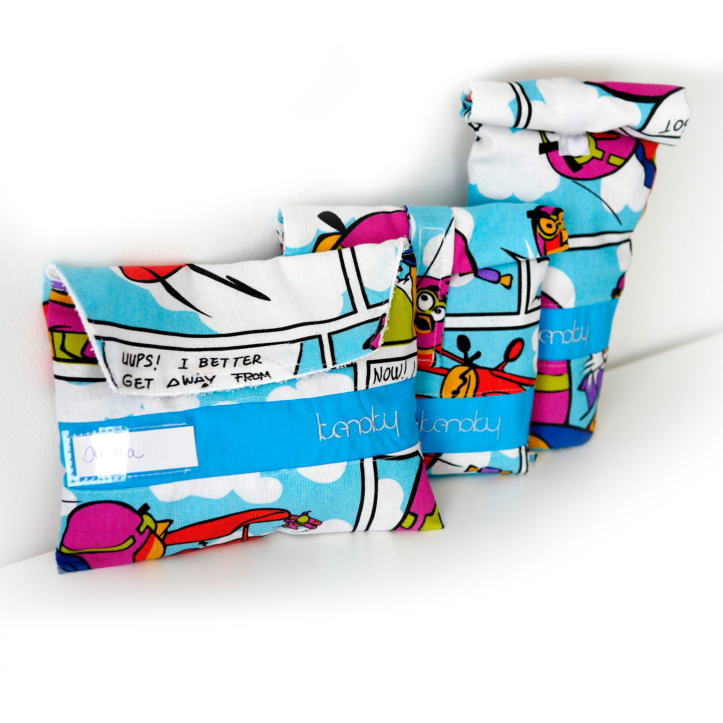 Textil uzsonnatartó szett