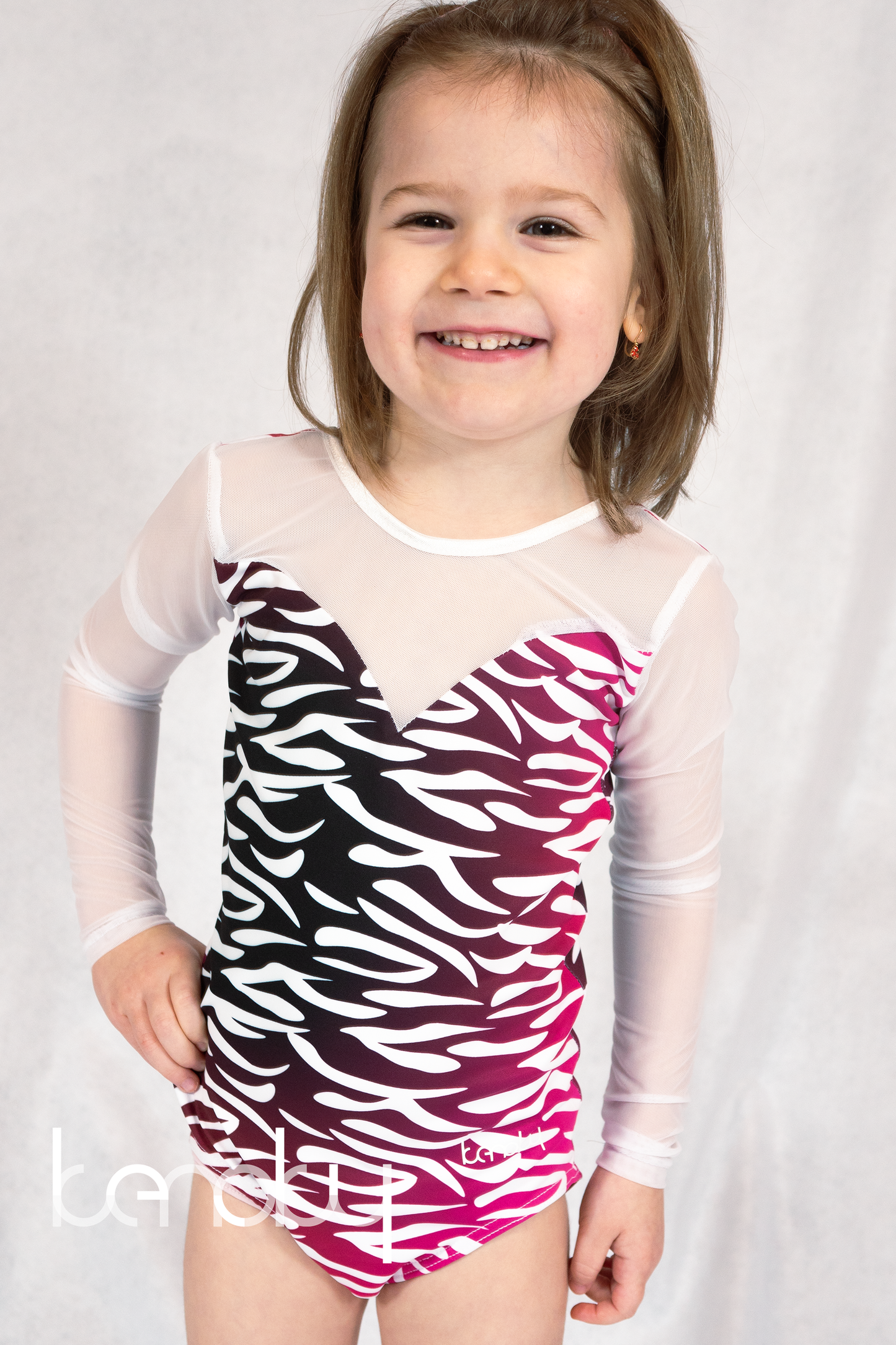 Színes zebra mintás táncos dressz