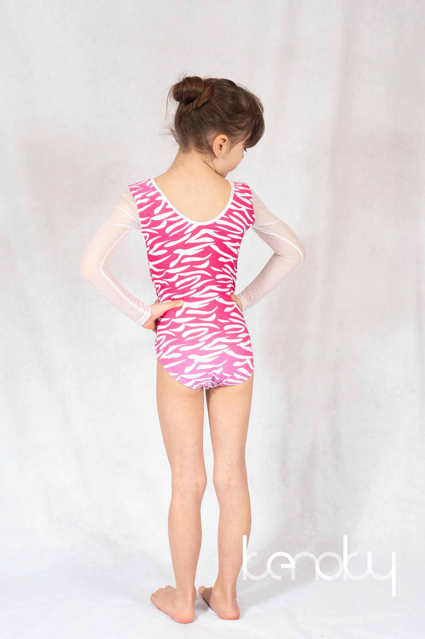 Színes zebra mintás táncos dressz
