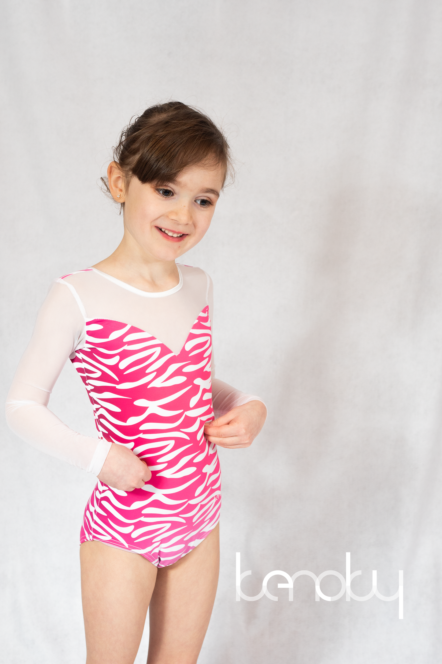 Színes zebra mintás táncos dressz