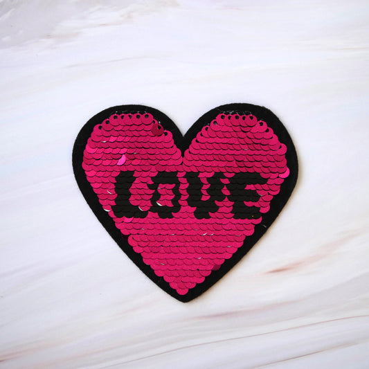 Felvasalható matrica-szív