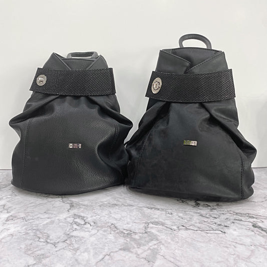 VIA55 fekete hátizsák