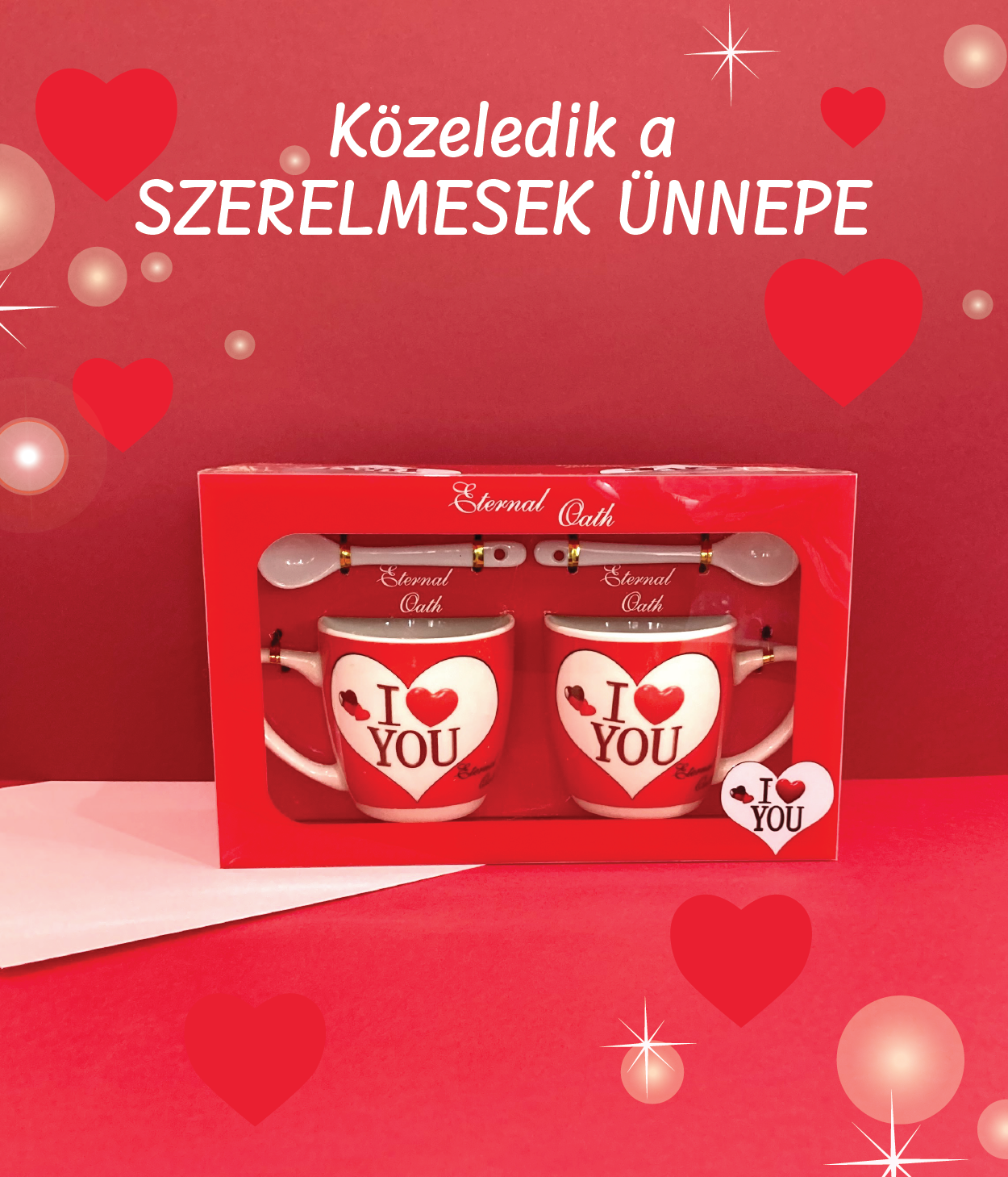Valentin napi bögre szett