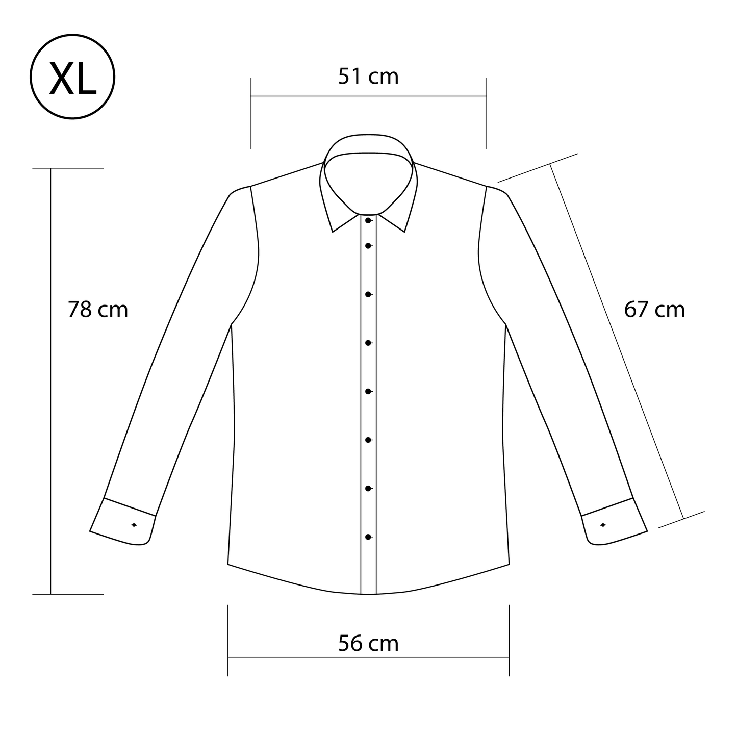 XL férfi ing